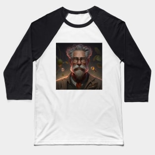 Portrait of old man wise scientist Baseball T-Shirt